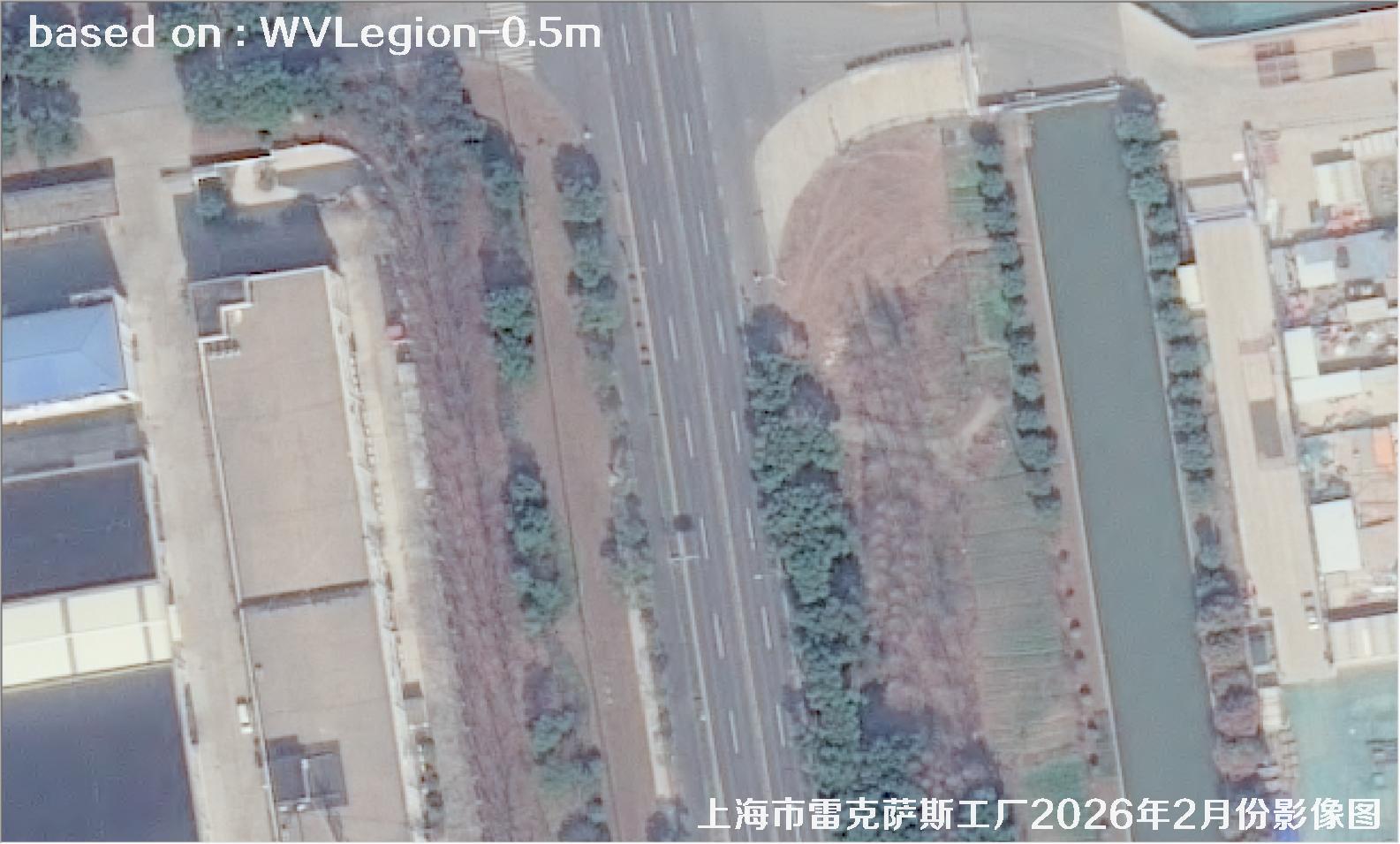上海市雷克萨斯工厂2026年2月份WorldViewLegion卫星影像图