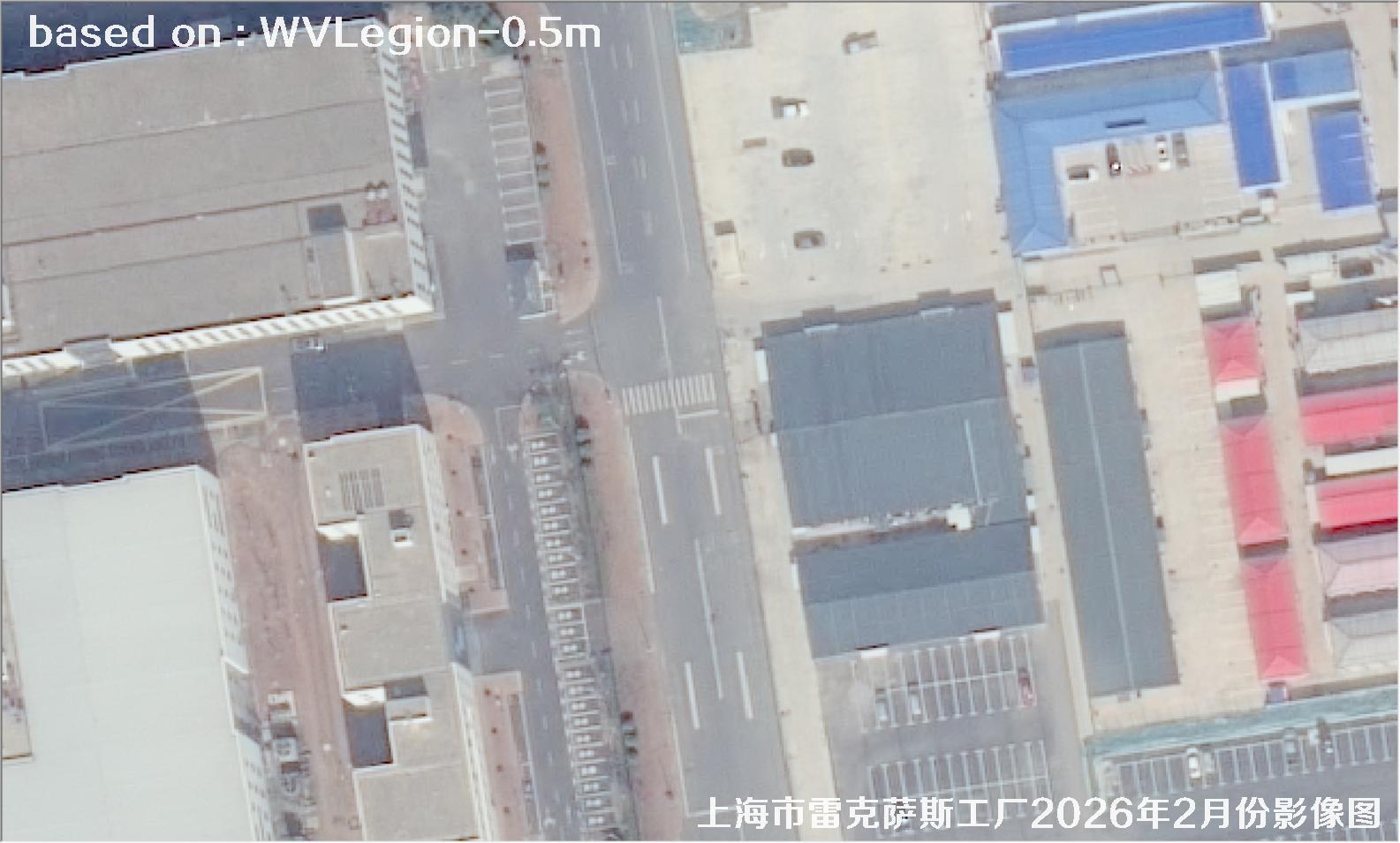 上海市雷克萨斯工厂2026年2月份WorldViewLegion卫星影像图