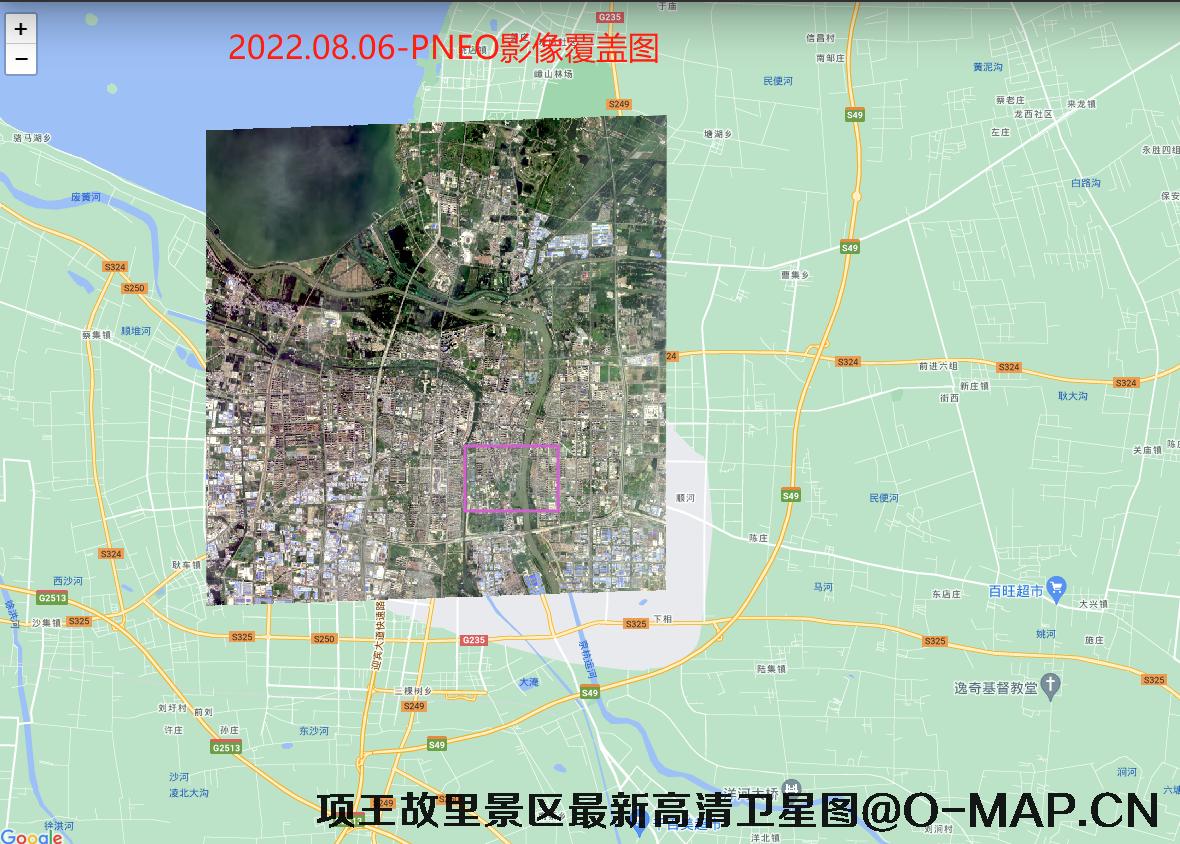 项王故里景区最新高清卫星图查询结果