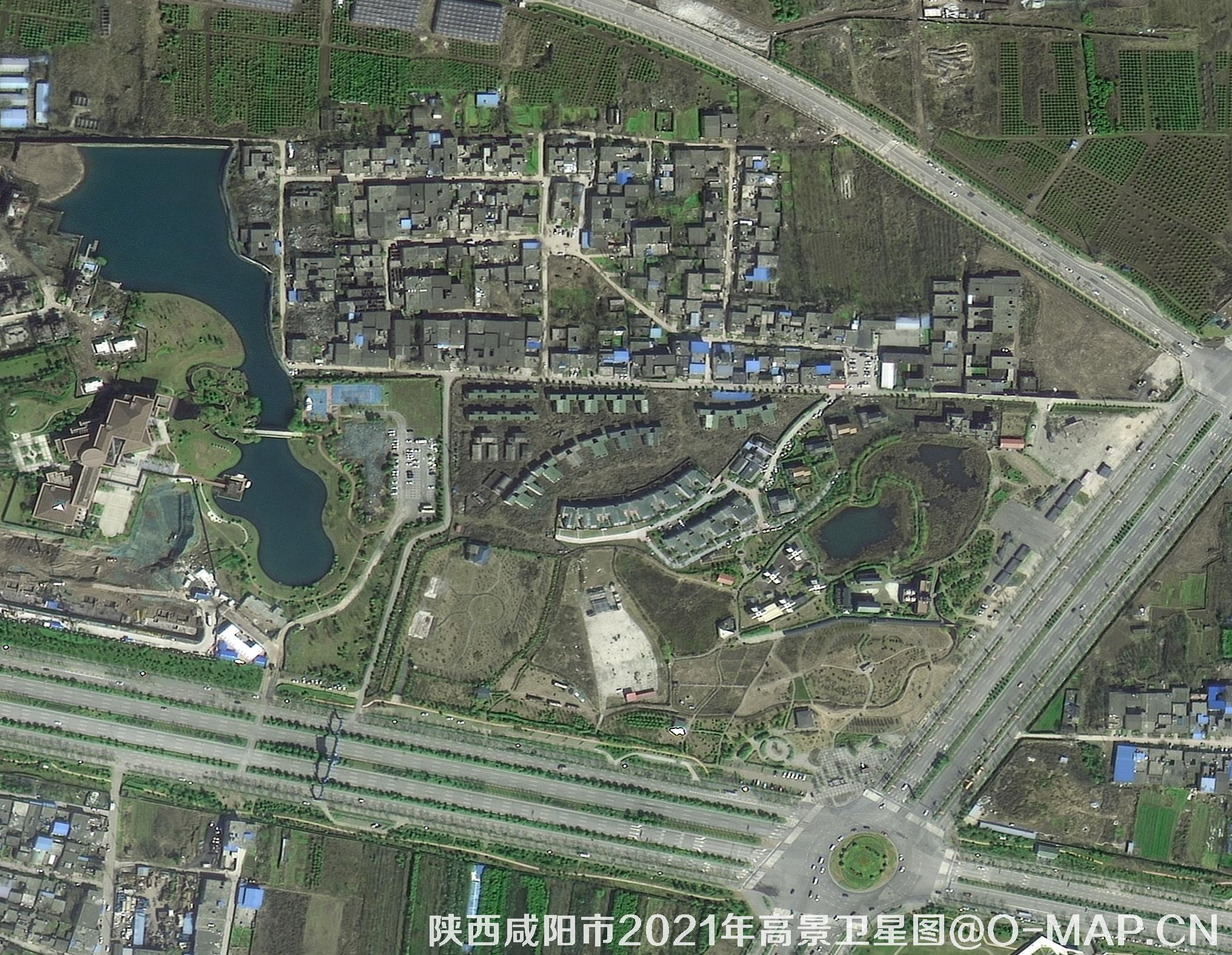 陕西省咸阳市2021年高景卫星0.5米分辨率影像图