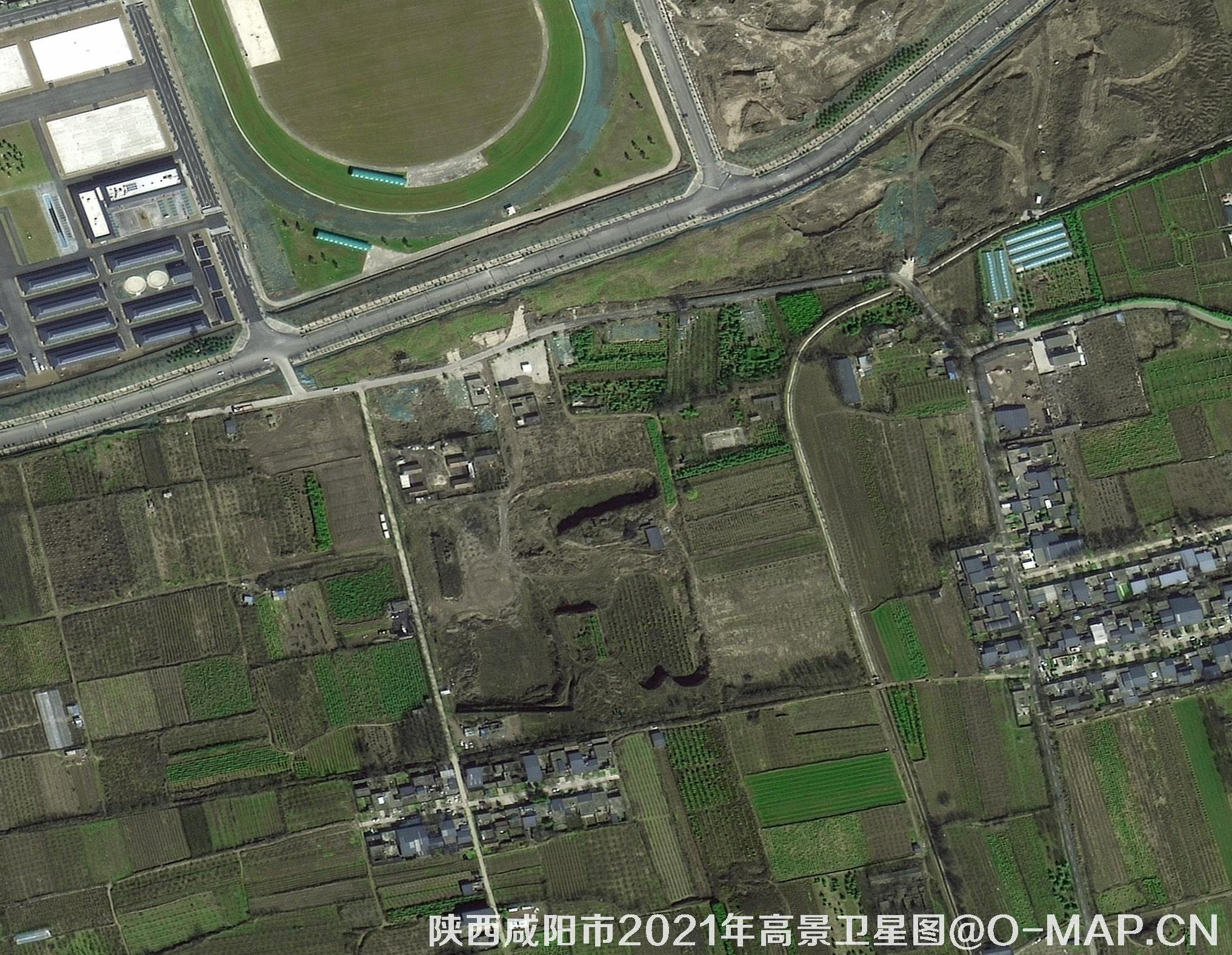 陕西省咸阳市2021年高景卫星0.5米分辨率影像图