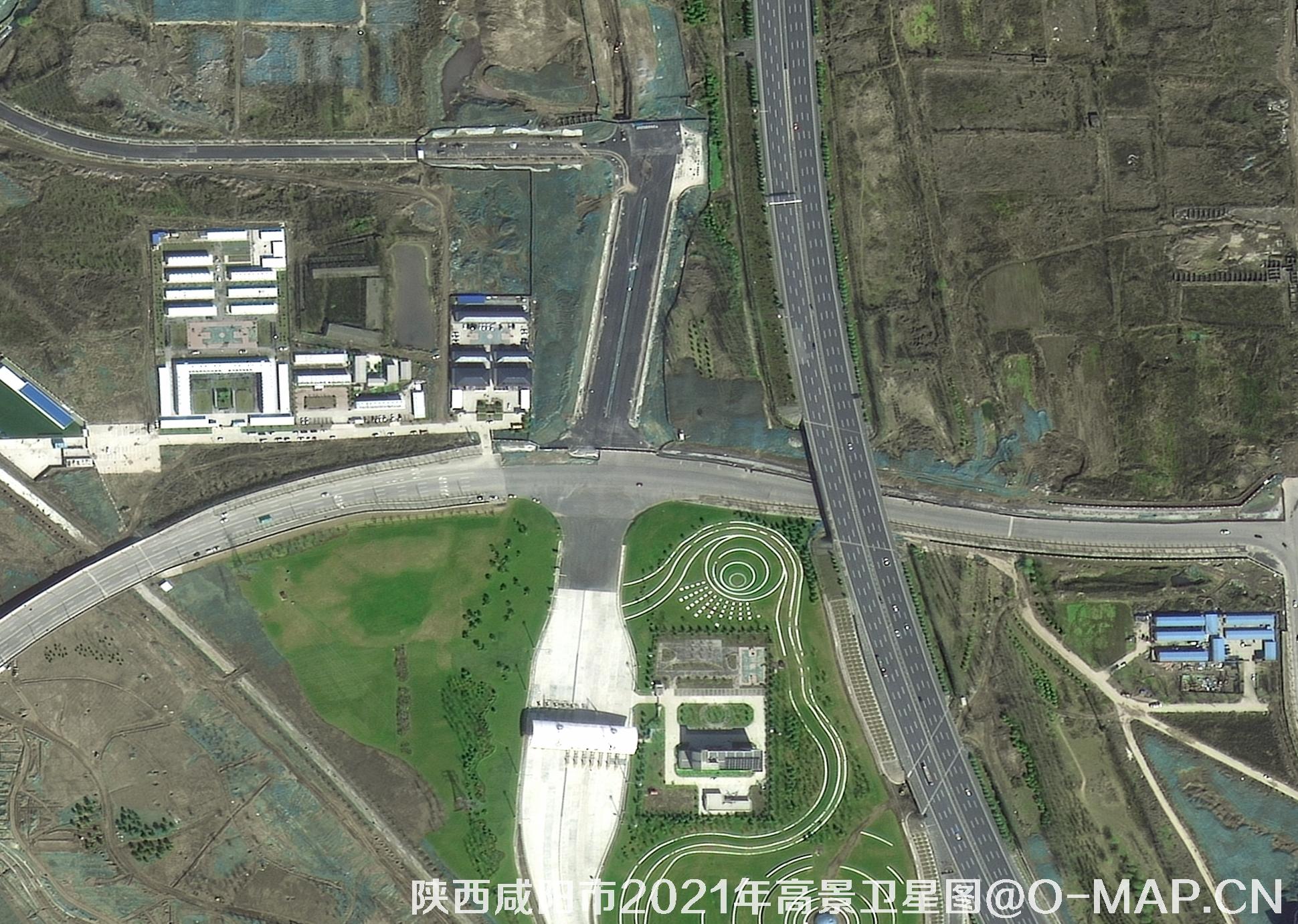 陕西省咸阳市2021年高景卫星0.5米分辨率影像图