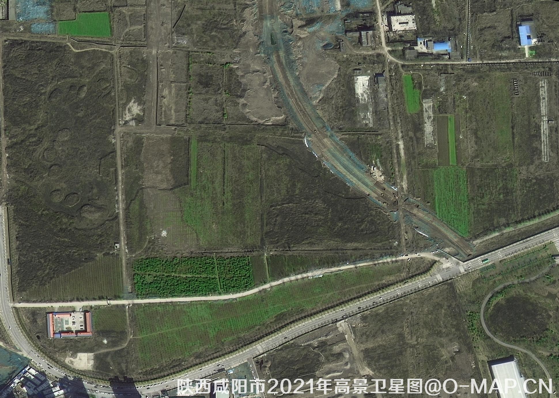 陕西省咸阳市2021年高景卫星0.5米分辨率影像图