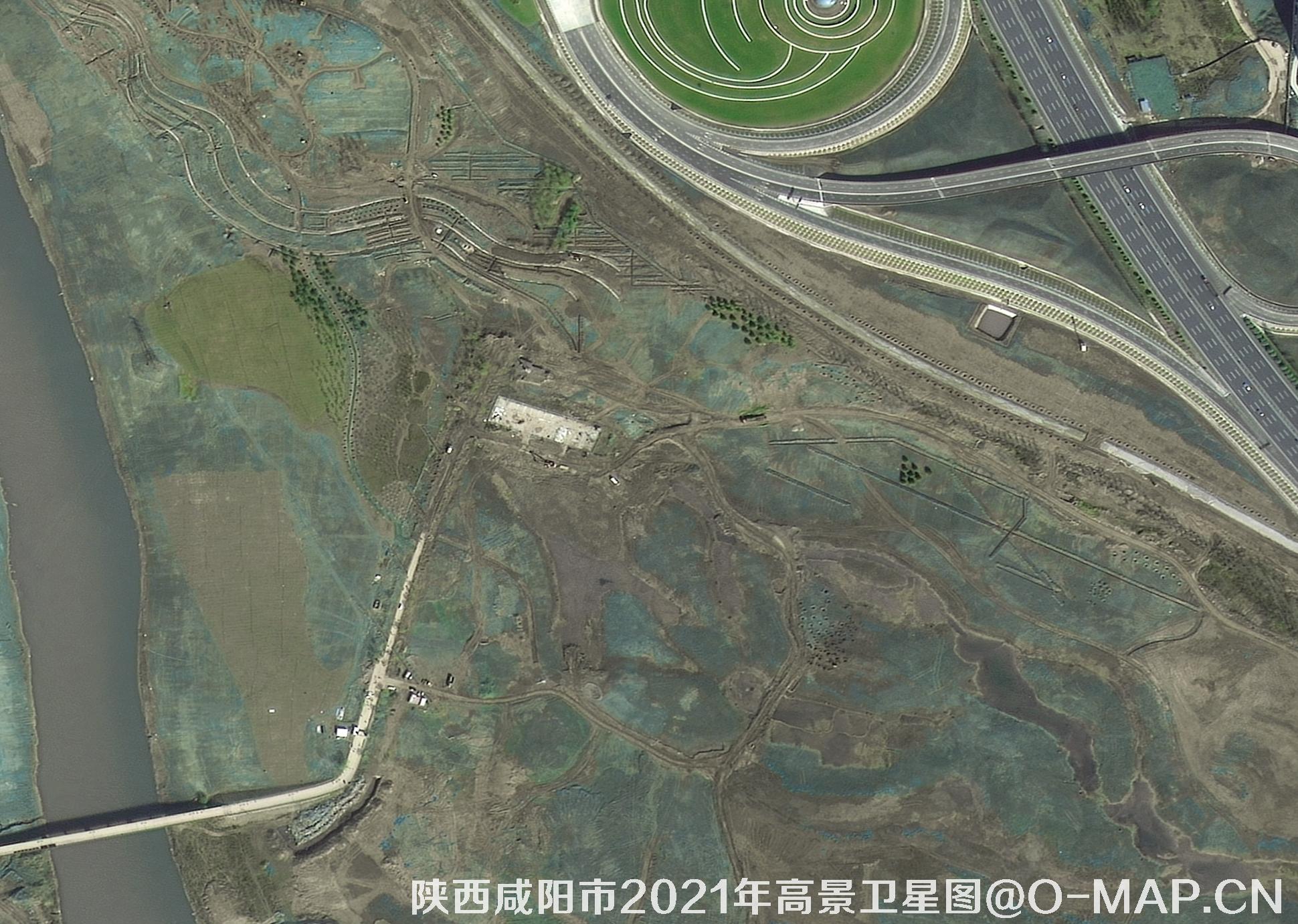 陕西省咸阳市2021年高景卫星0.5米分辨率影像图