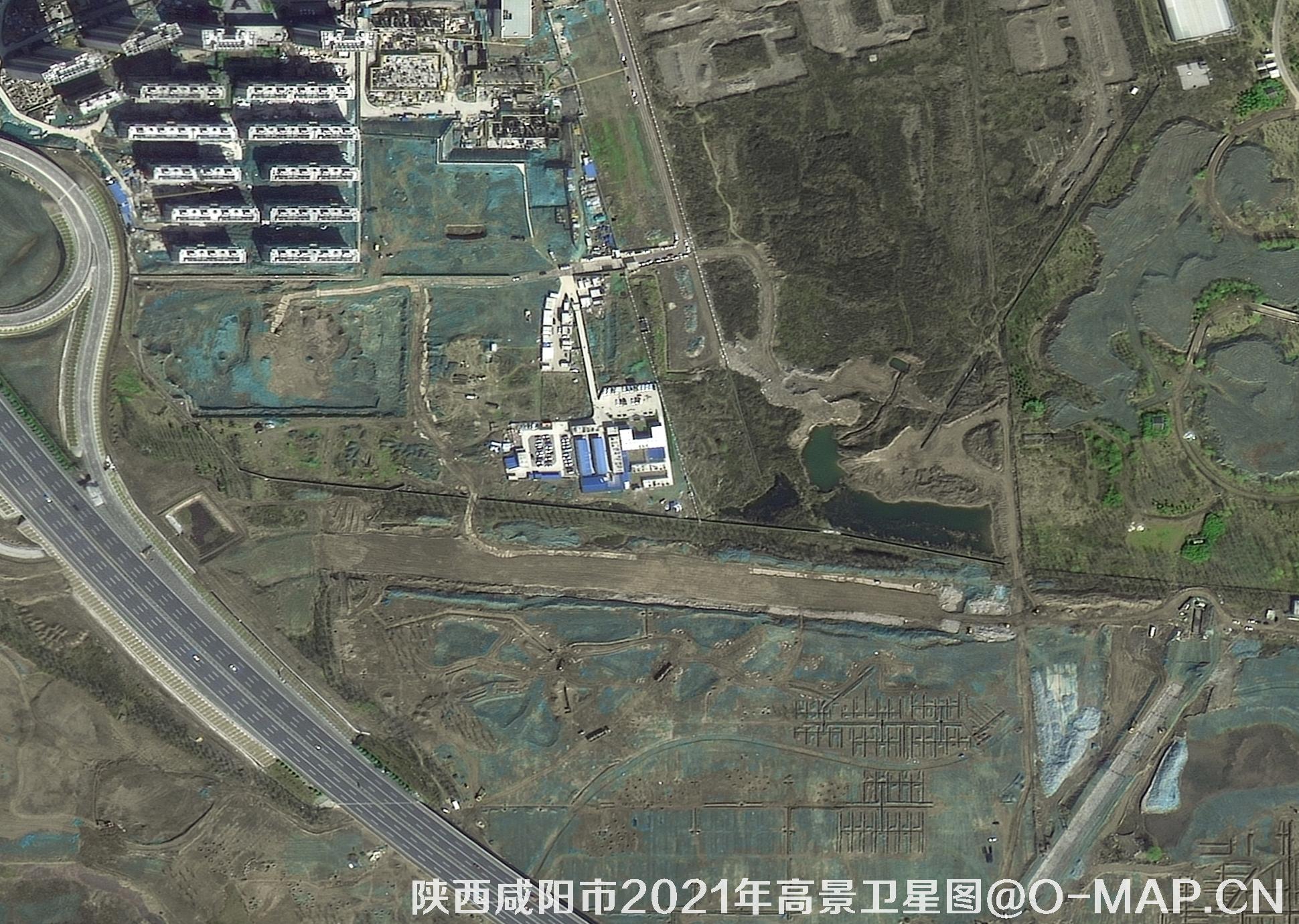 陕西省咸阳市2021年高景卫星0.5米分辨率影像图