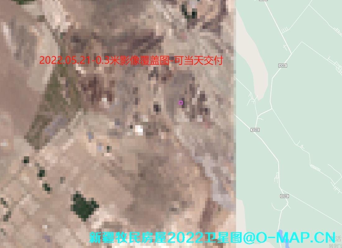 新疆地区牧民房屋2022年最新卫星图