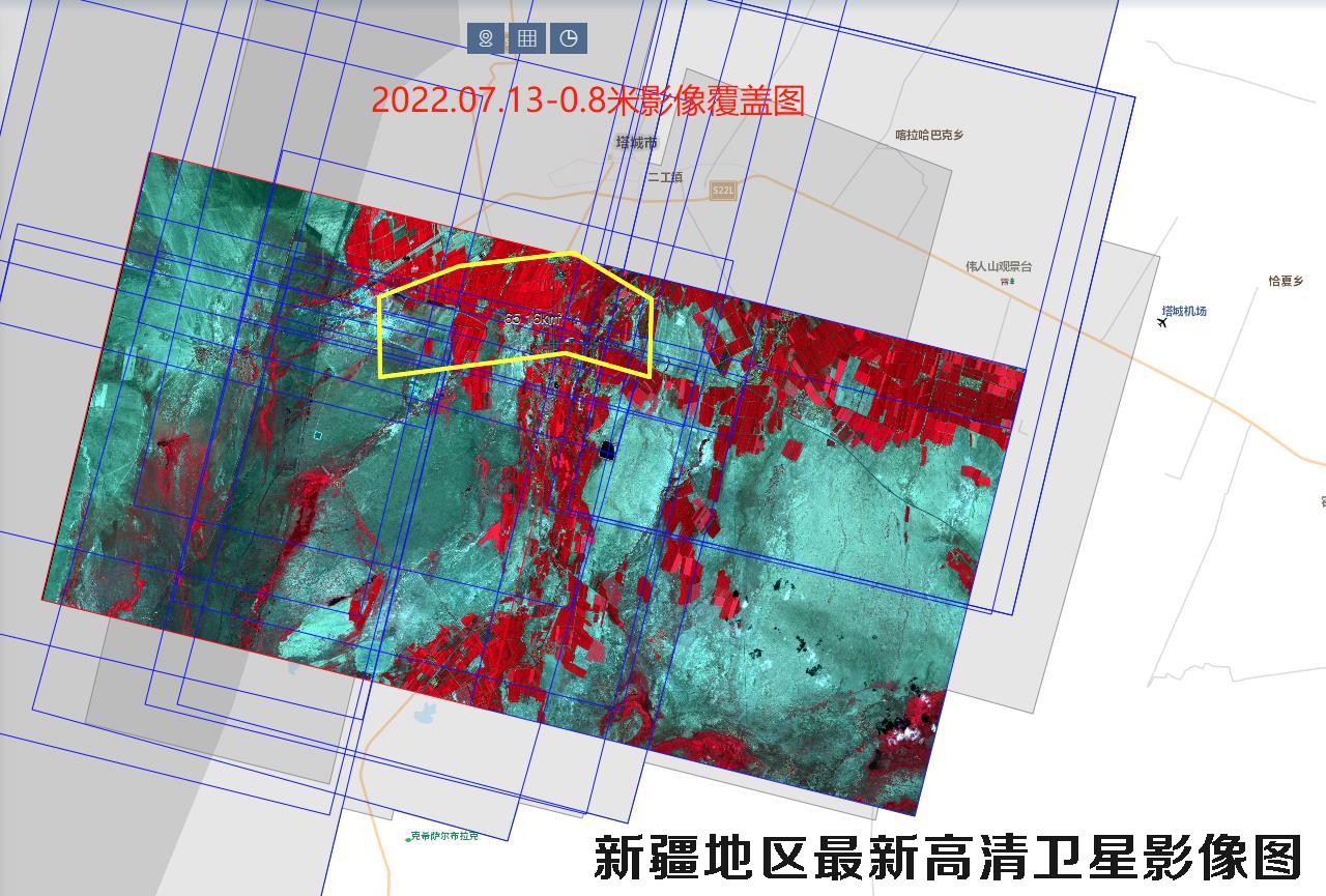 新疆地区2022年最细高清卫星图查询结果