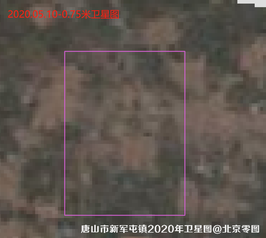 河北省唐山市新军屯镇2020年卫星图