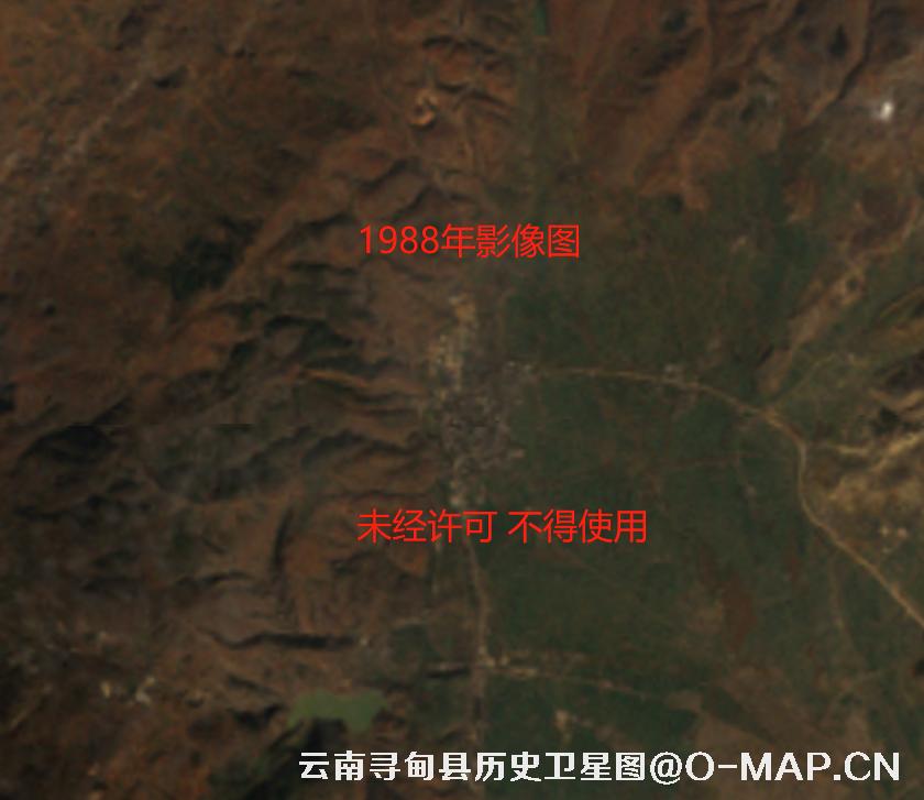 云南省寻甸县城镇变化历史卫星图查询结果