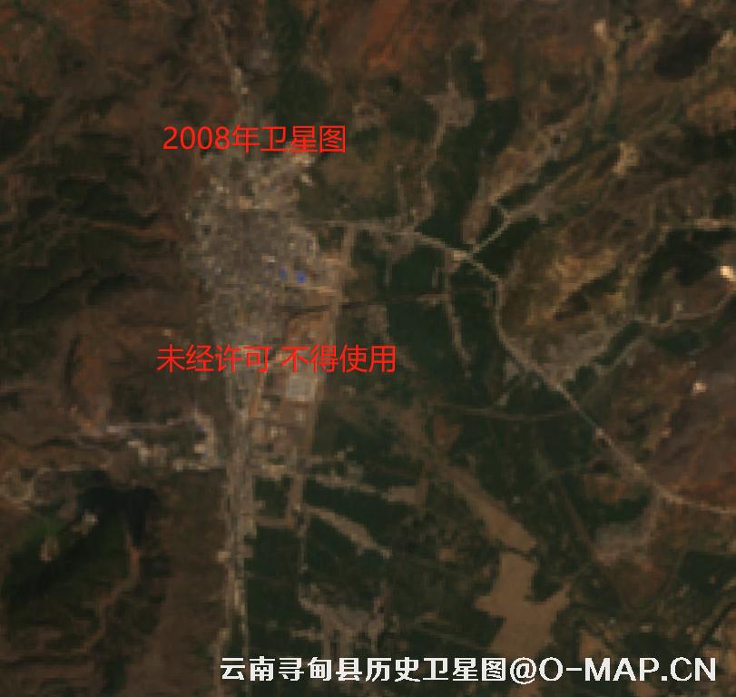 云南省寻甸县城镇变化历史卫星图查询结果