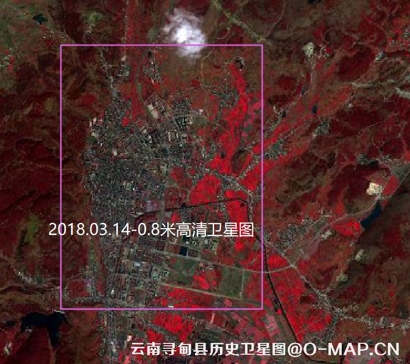 云南省寻甸县城镇变化历史卫星图查询结果
