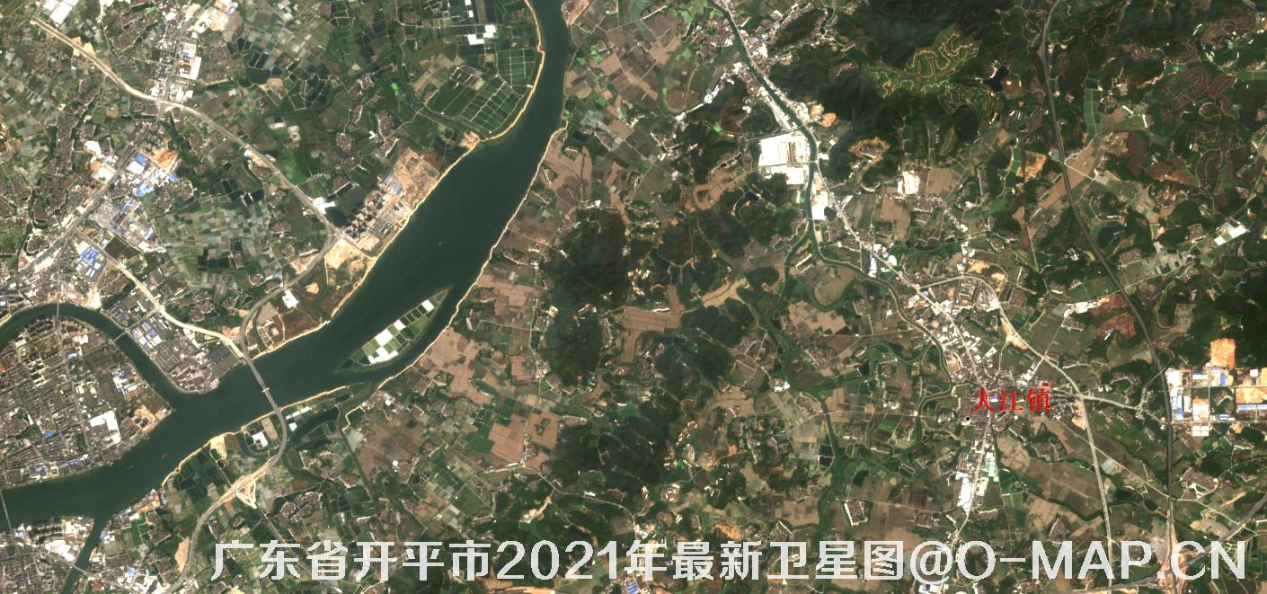 广东省开平市2021年最新卫星图