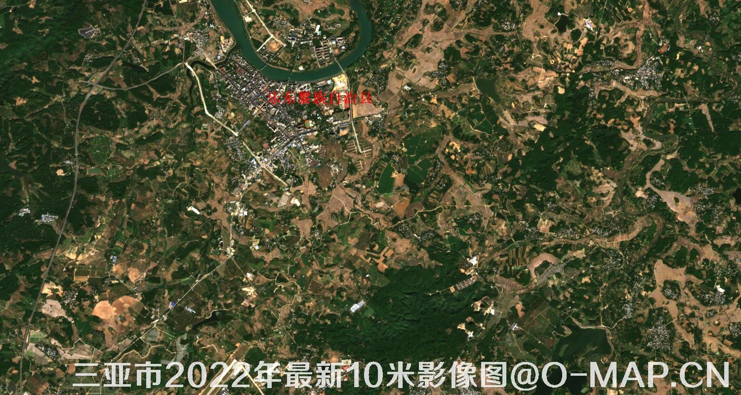 海南省三亚市2022年最新10米影像图
