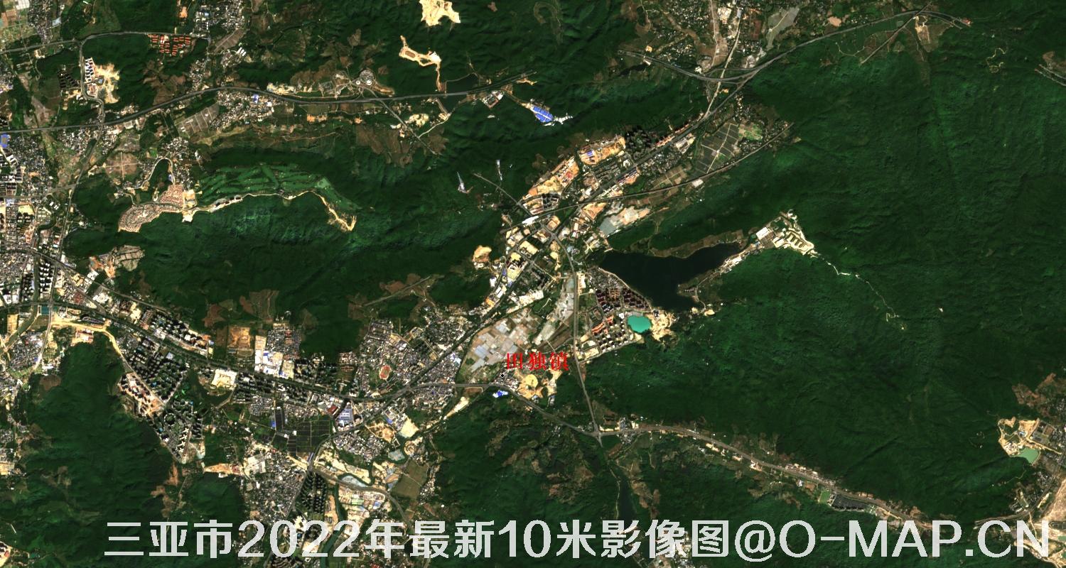 海南省三亚市2022年最新10米影像图