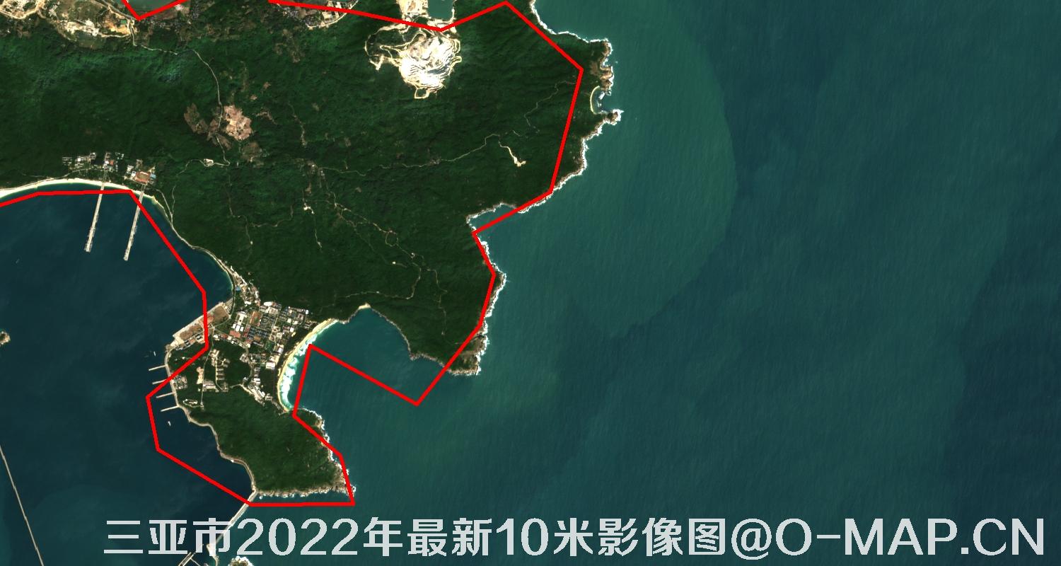 海南省三亚市2022年最新10米影像图