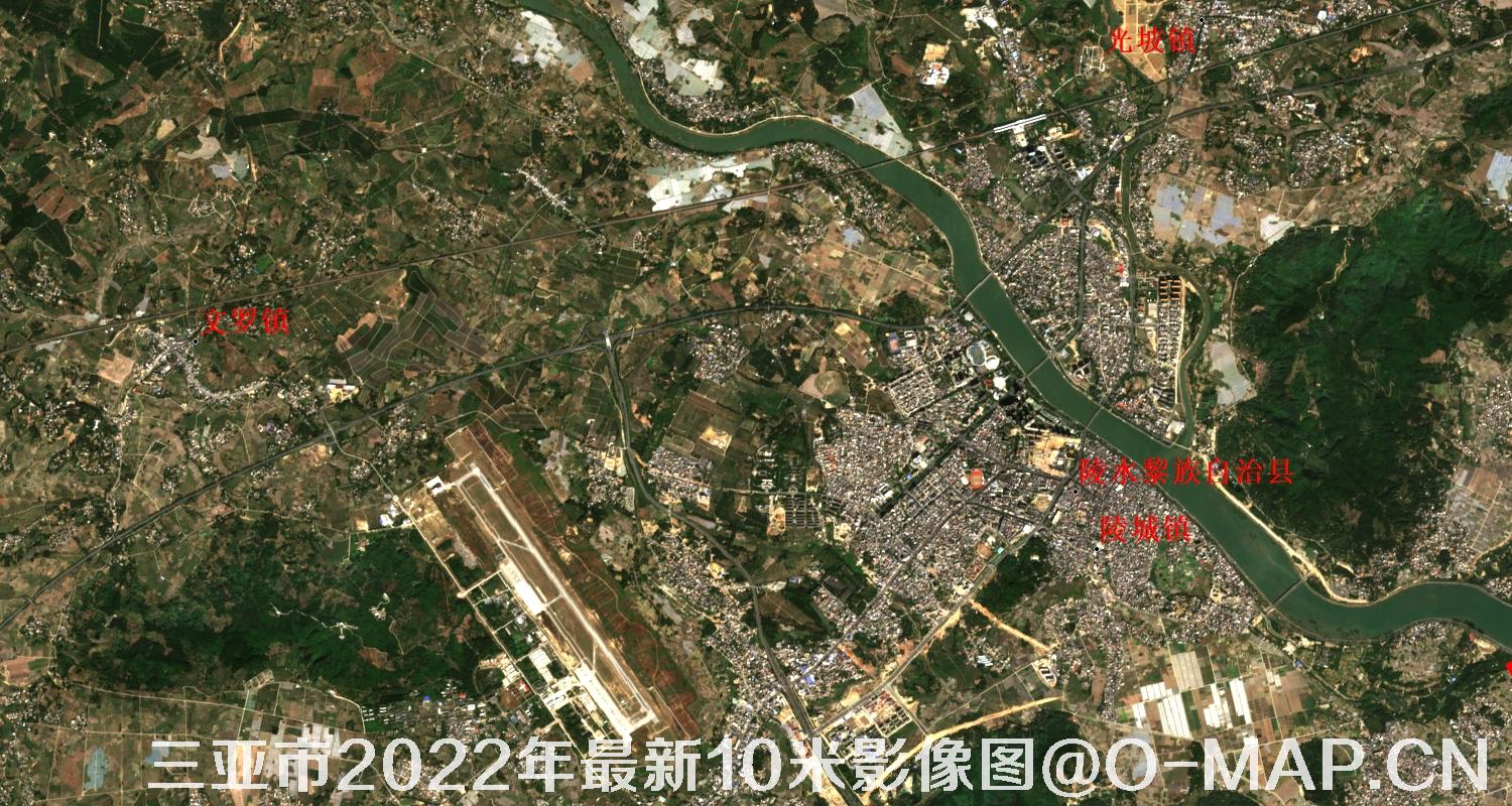 海南省三亚市2022年最新10米影像图