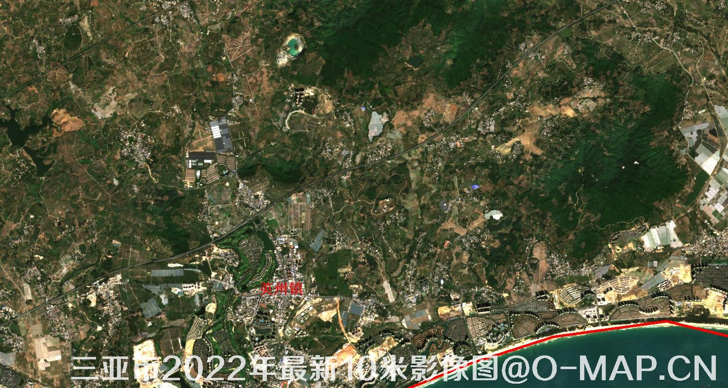 海南省三亚市2022年最新10米影像图