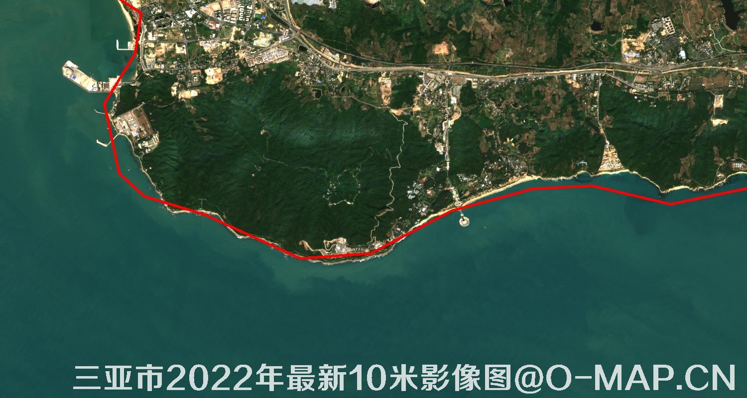 海南省三亚市2022年最新10米影像图