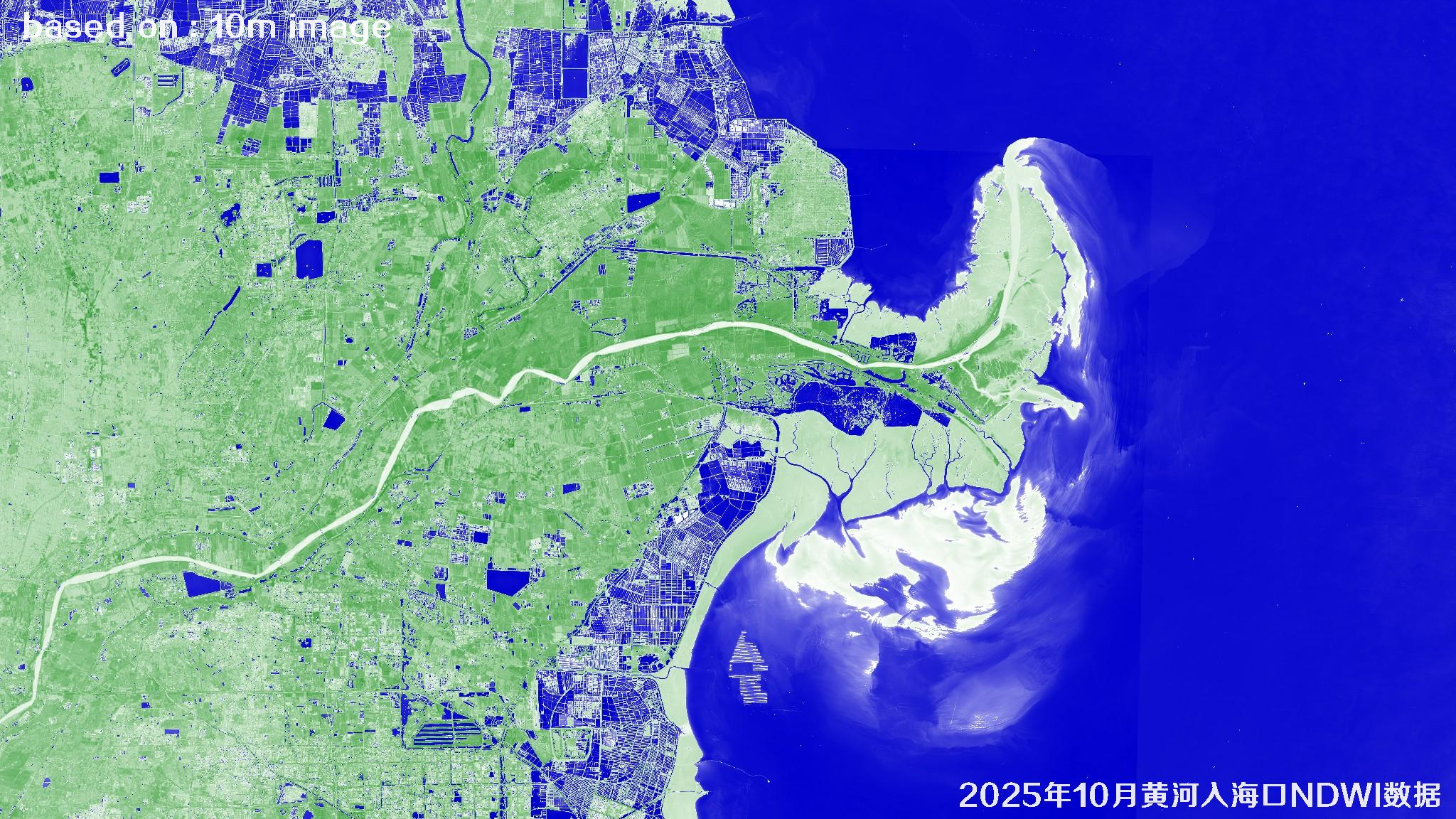 黄河三角洲2025年10月【FCI-FCIU-NDWI-SCL-SWIR-TCI】多光谱数据