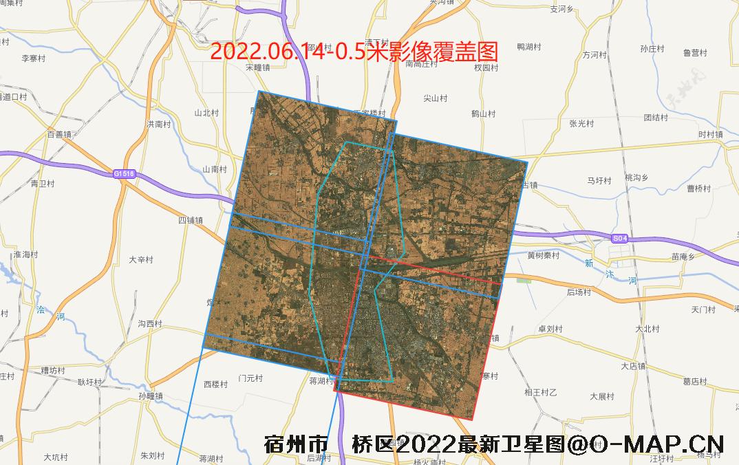 宿州市埇桥区2022年最新高清卫星图查询结果