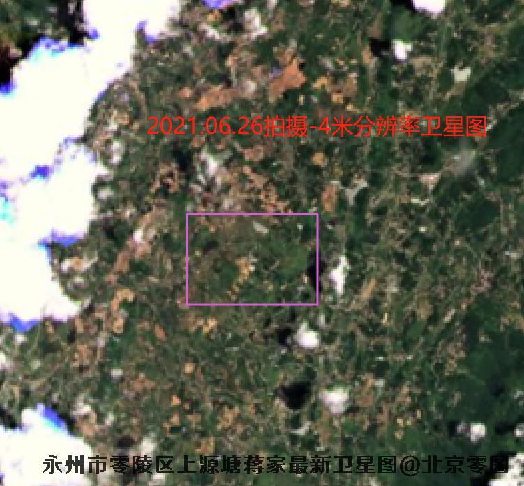 永州市零陵区上源塘蒋家最新卫星图查询结果