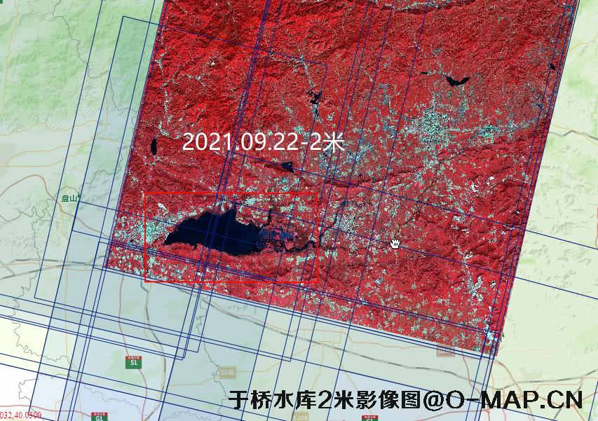 于桥水库2021年4-9月份2米卫星图查询报告