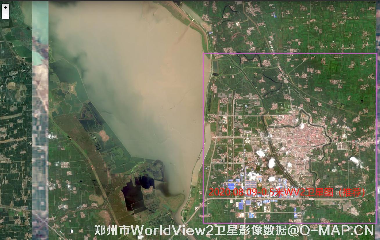河南省郑州市绿博园2021年夏季0.5米WorldView2卫星影像数据