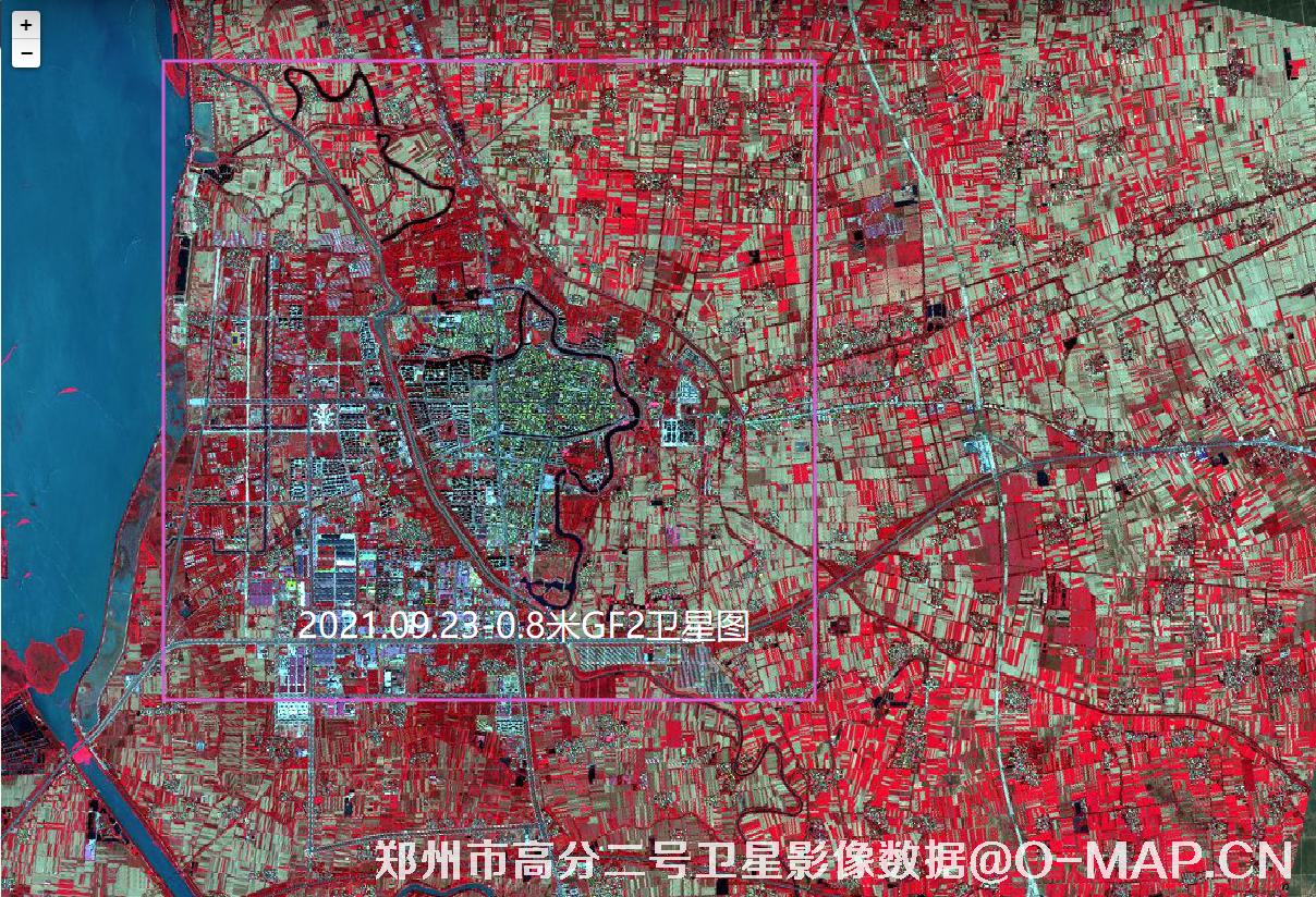 河南省郑州市绿博园2021年夏季0.8米高分二号卫星影像数据