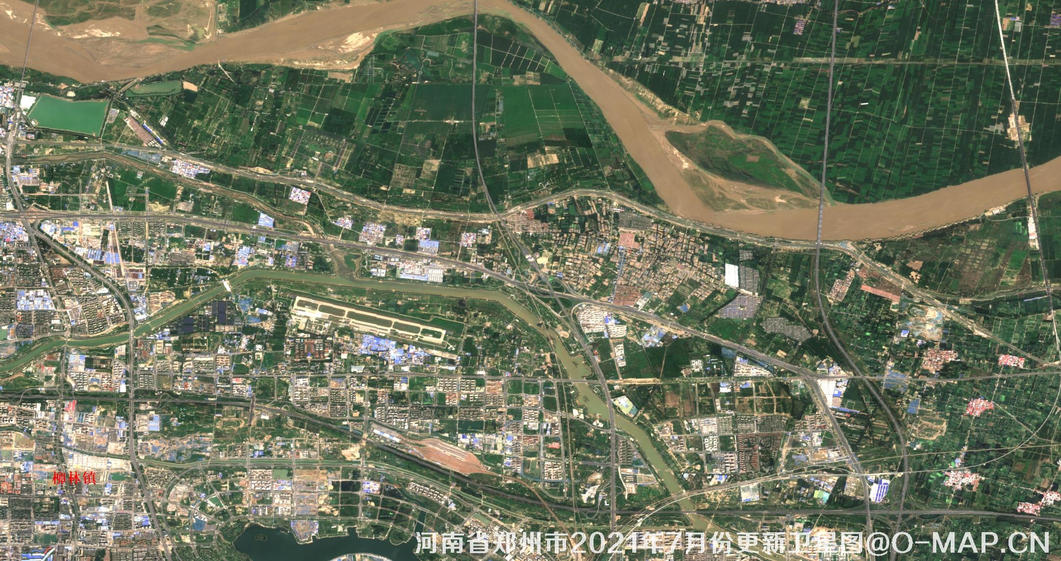 河南省郑州市2021年7月份最新10米卫星地图数据