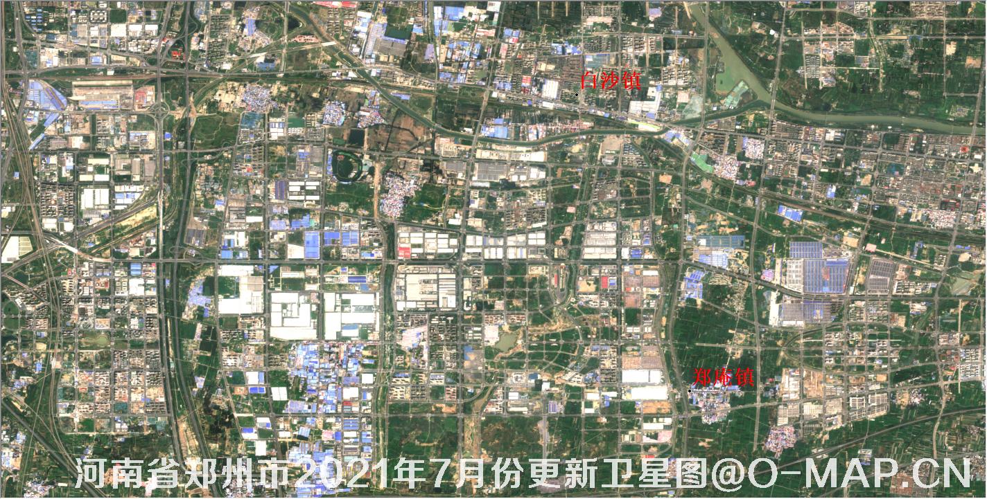 河南省郑州市2021年7月份最新10米卫星地图数据