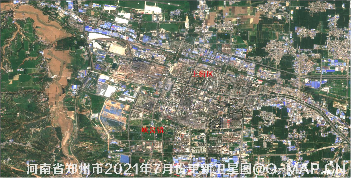 河南省郑州市2021年7月份最新10米卫星地图数据