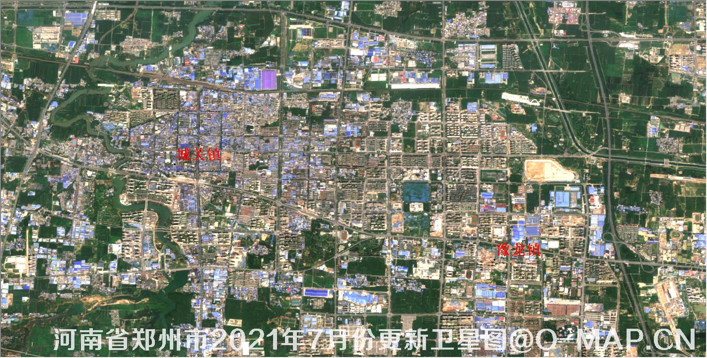 河南省郑州市2021年7月份最新10米卫星地图数据