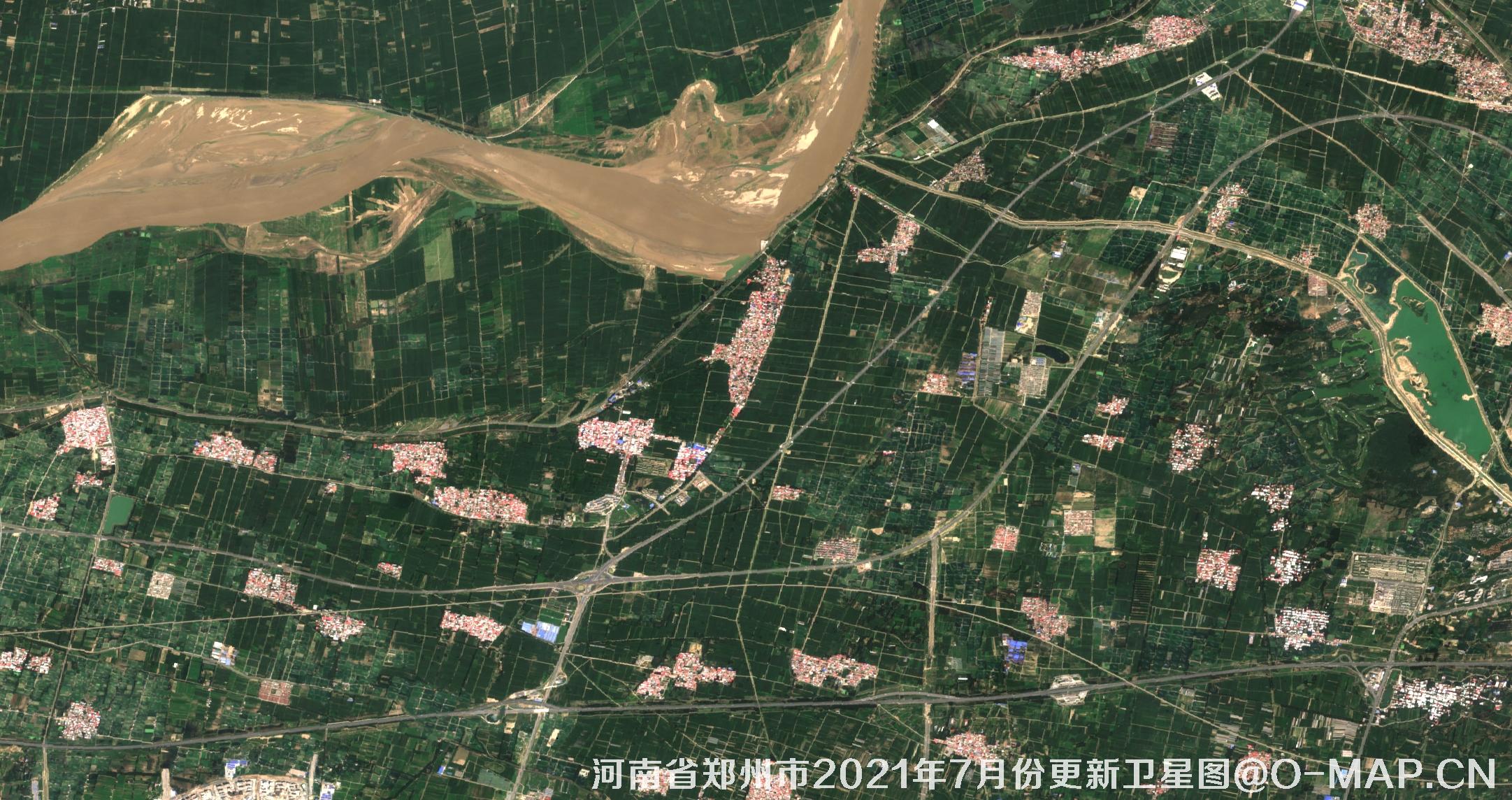 河南省郑州市2021年7月份最新10米卫星地图数据