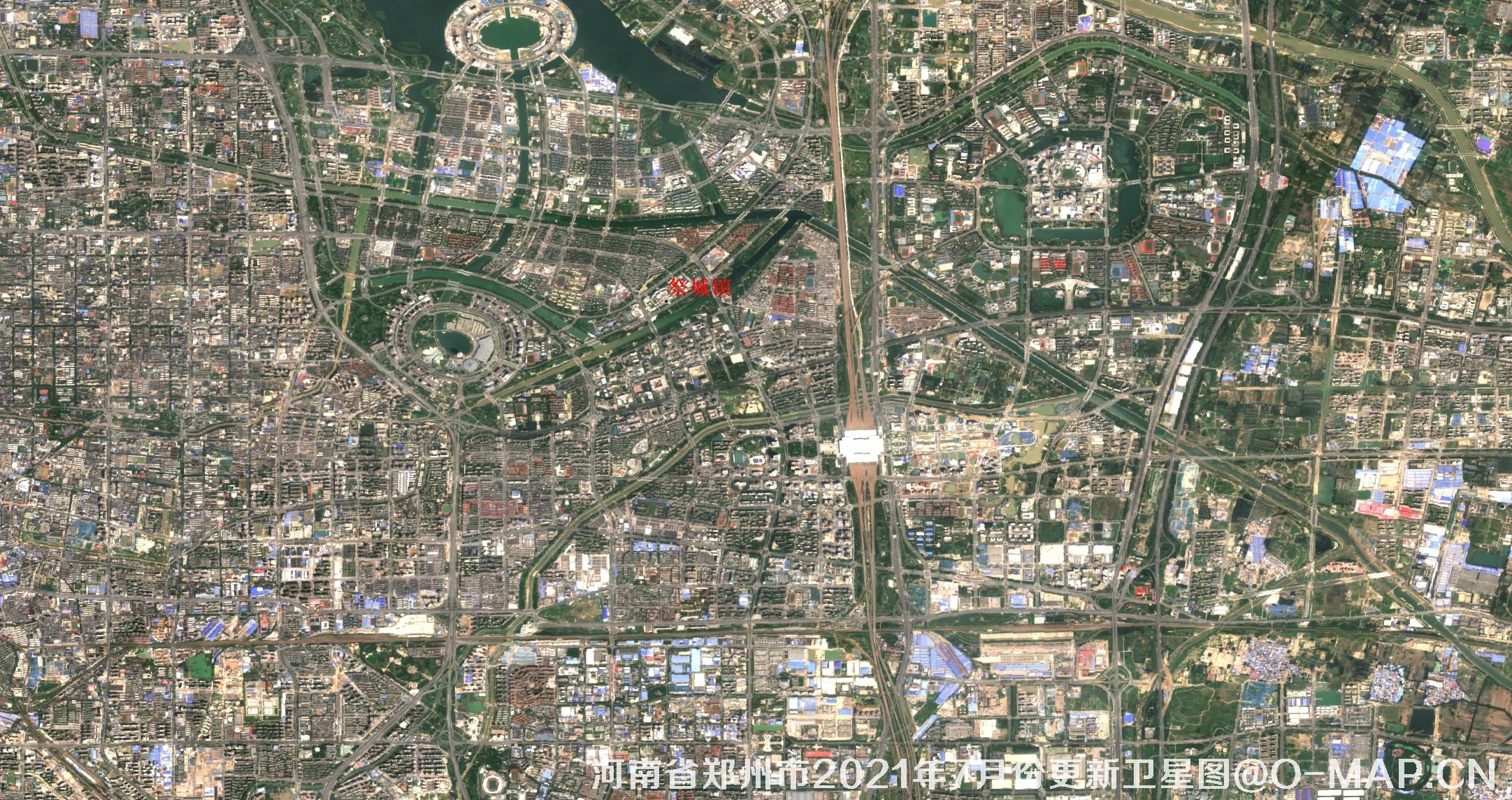 河南省郑州市2021年7月份最新10米卫星地图数据