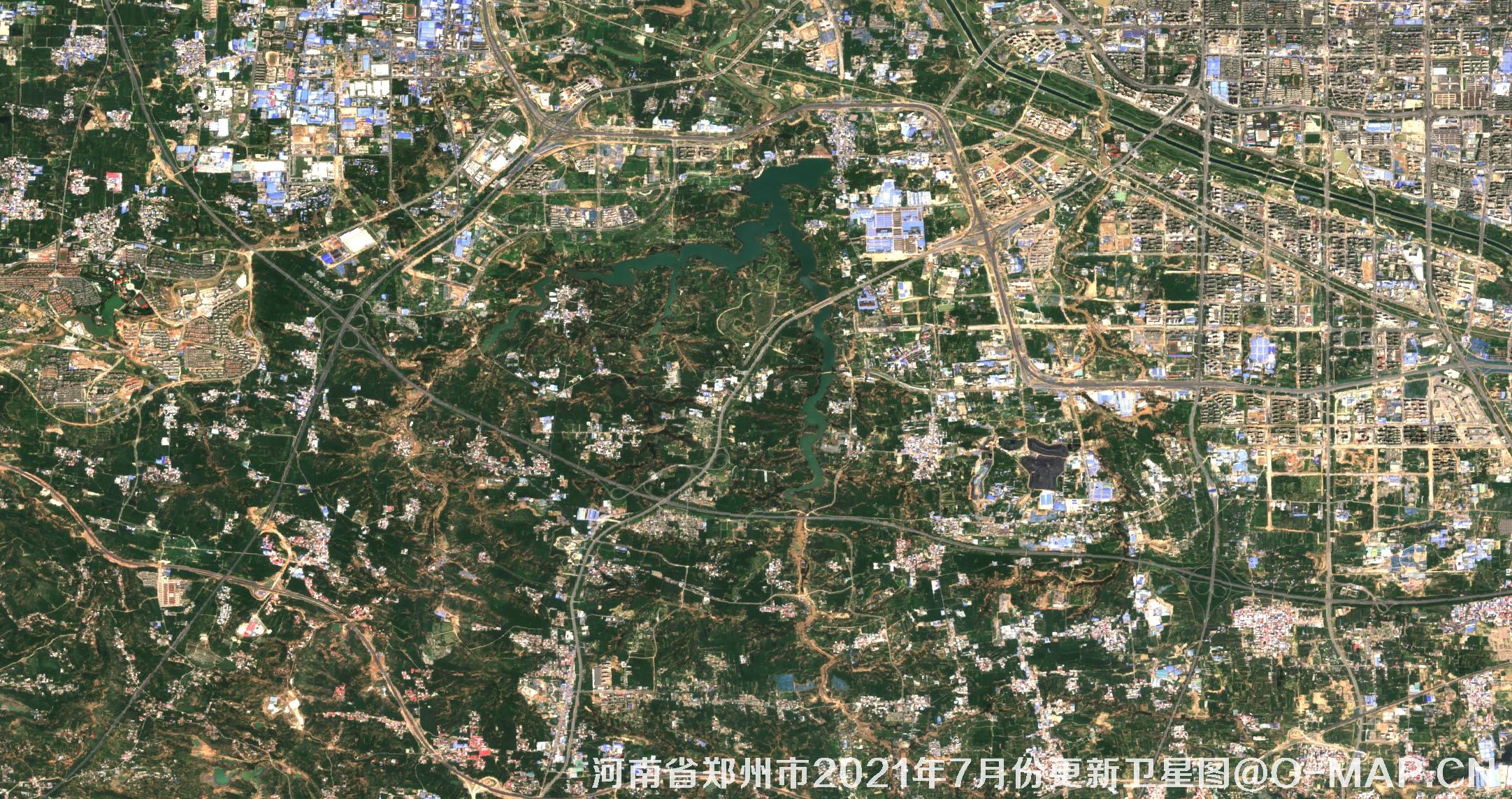河南省郑州市2021年7月份最新10米卫星地图数据
