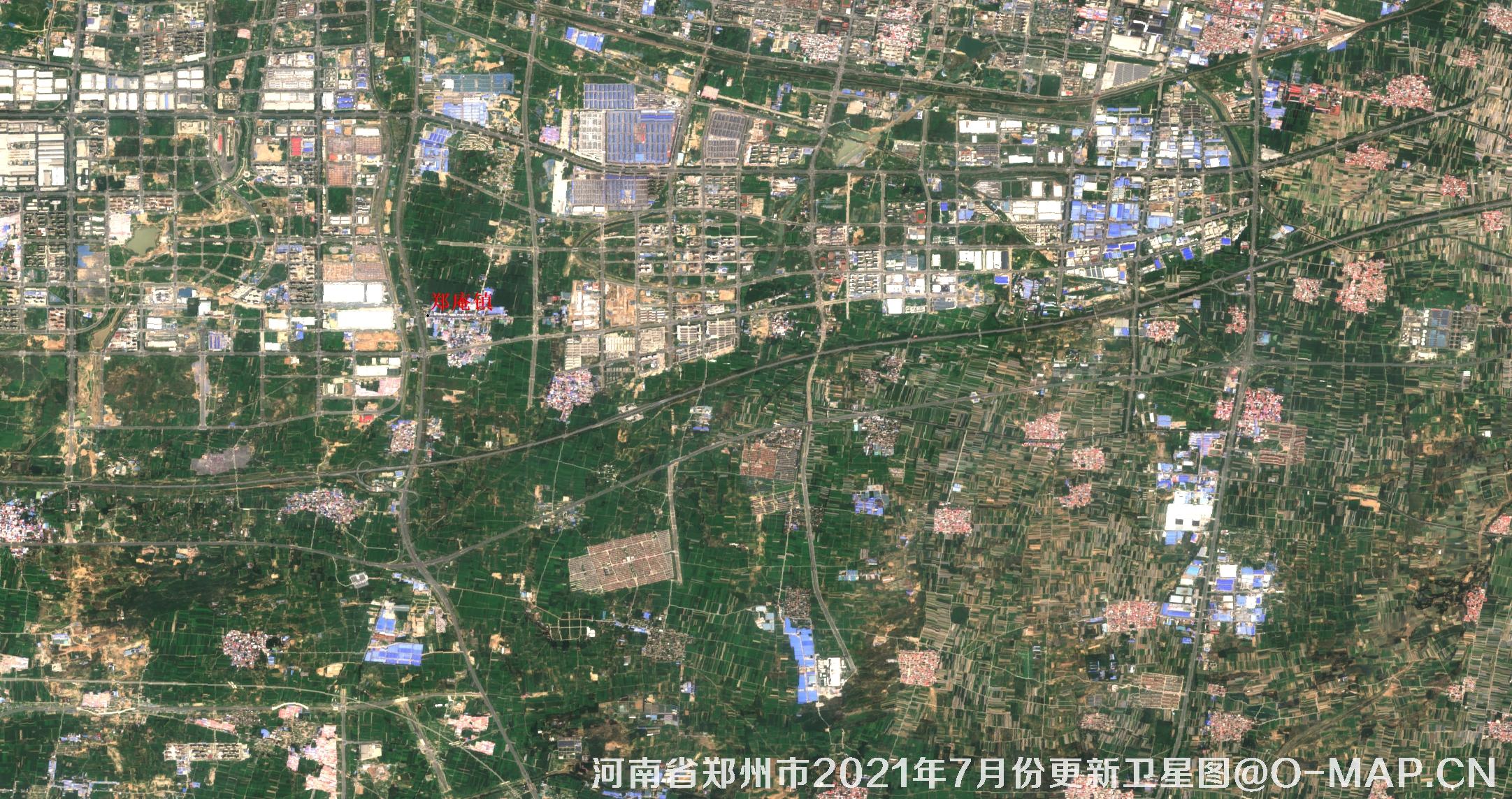 河南省郑州市2021年7月份最新10米卫星地图数据