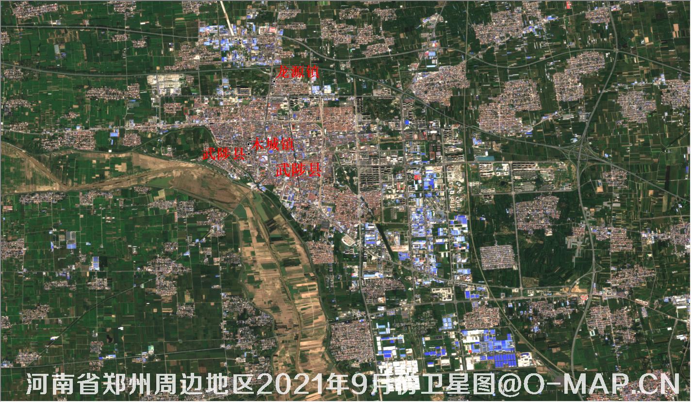 河南省武陟县2021年9月份卫星图