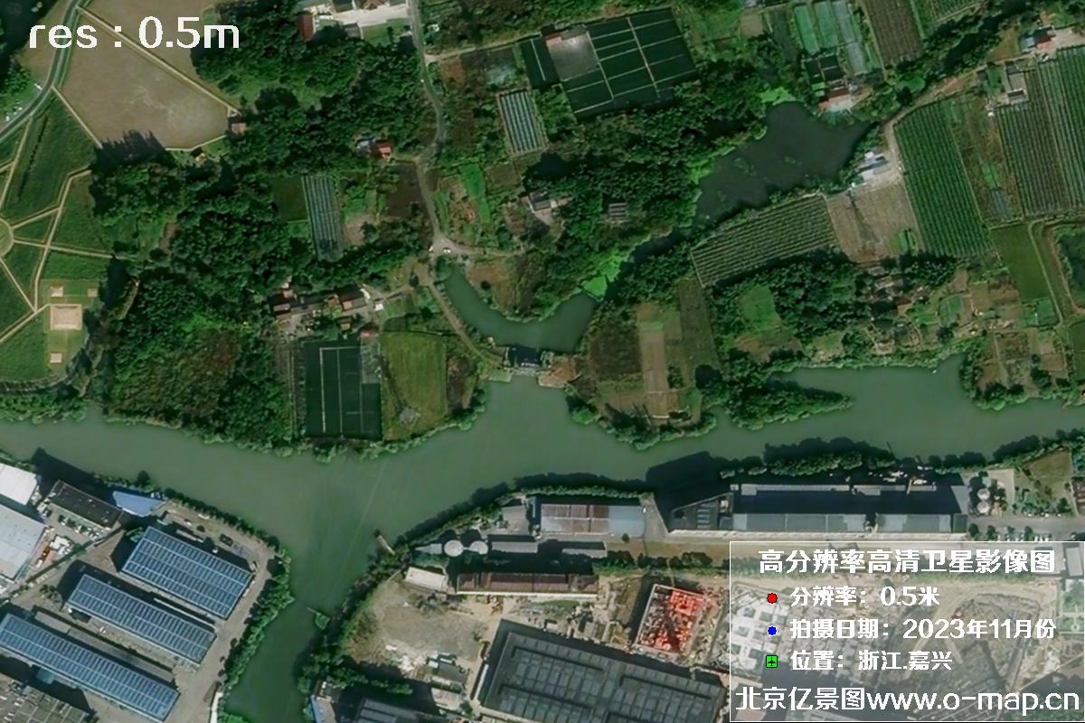 浙江省嘉兴市南湖区2023年11月份高清卫星影像图片