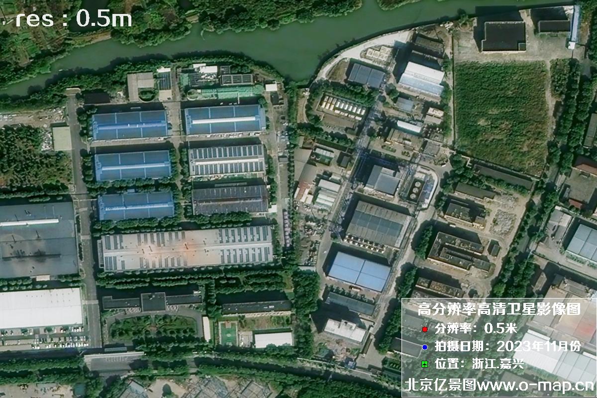浙江省嘉兴市南湖区2023年11月份高清卫星影像图片