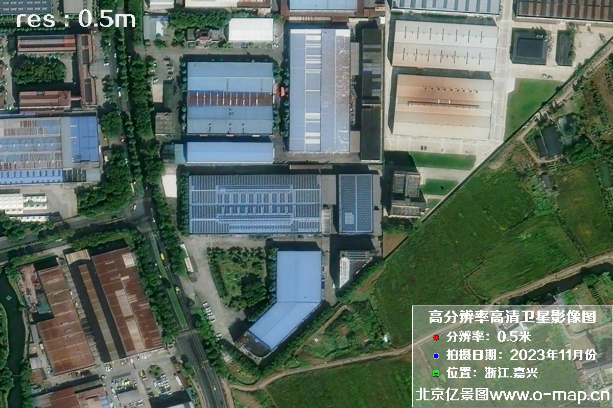 浙江省嘉兴市南湖区2023年11月份高清卫星影像图片