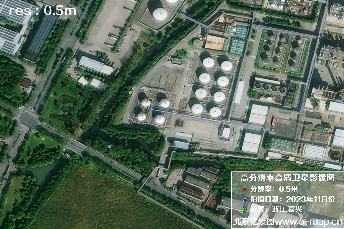 浙江省嘉兴市南湖区2023年11月份高清卫星影像图片