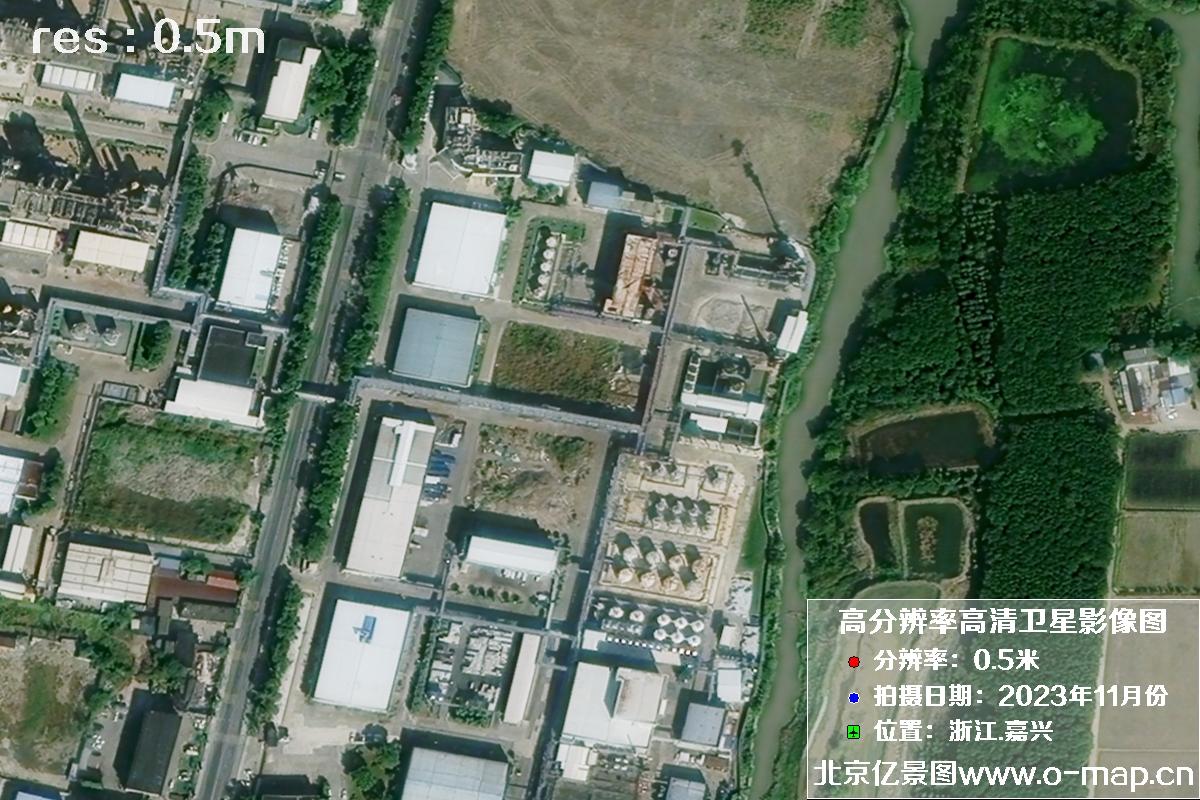 浙江省嘉兴市南湖区2023年11月份高清卫星影像图片