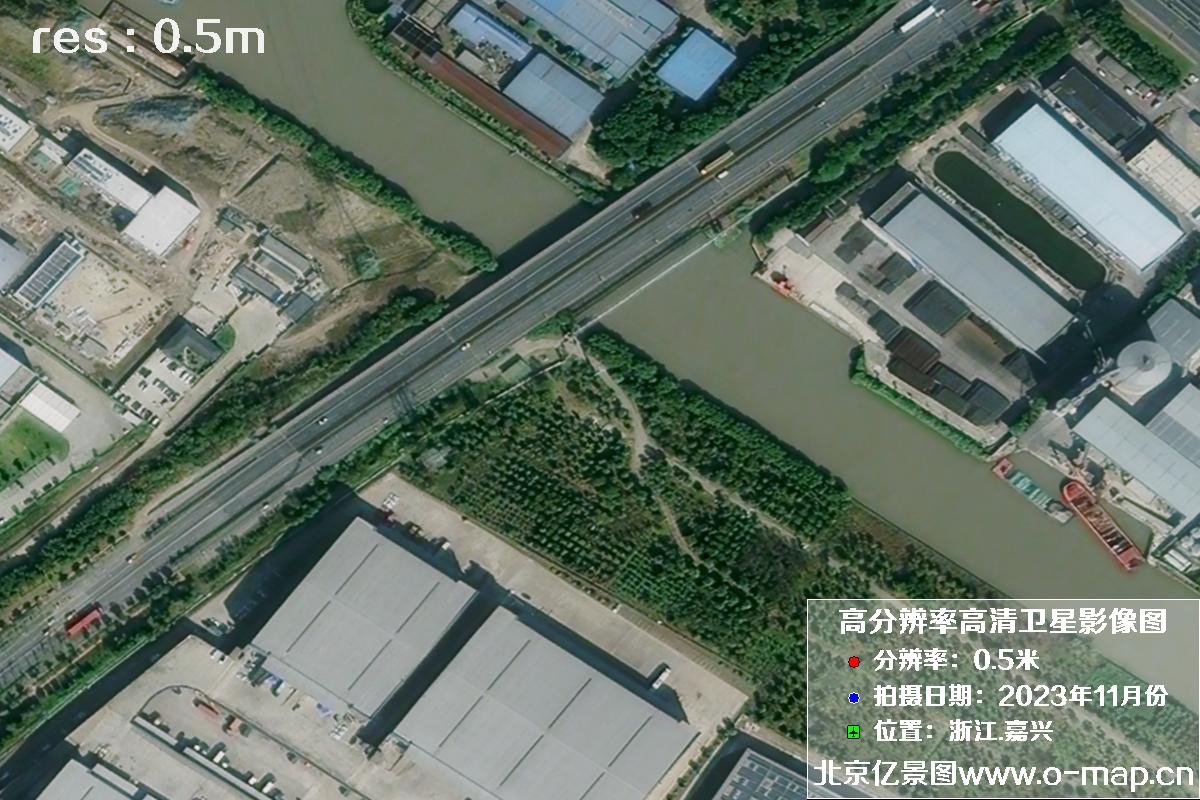浙江省嘉兴市南湖区2023年11月份高清卫星影像图片