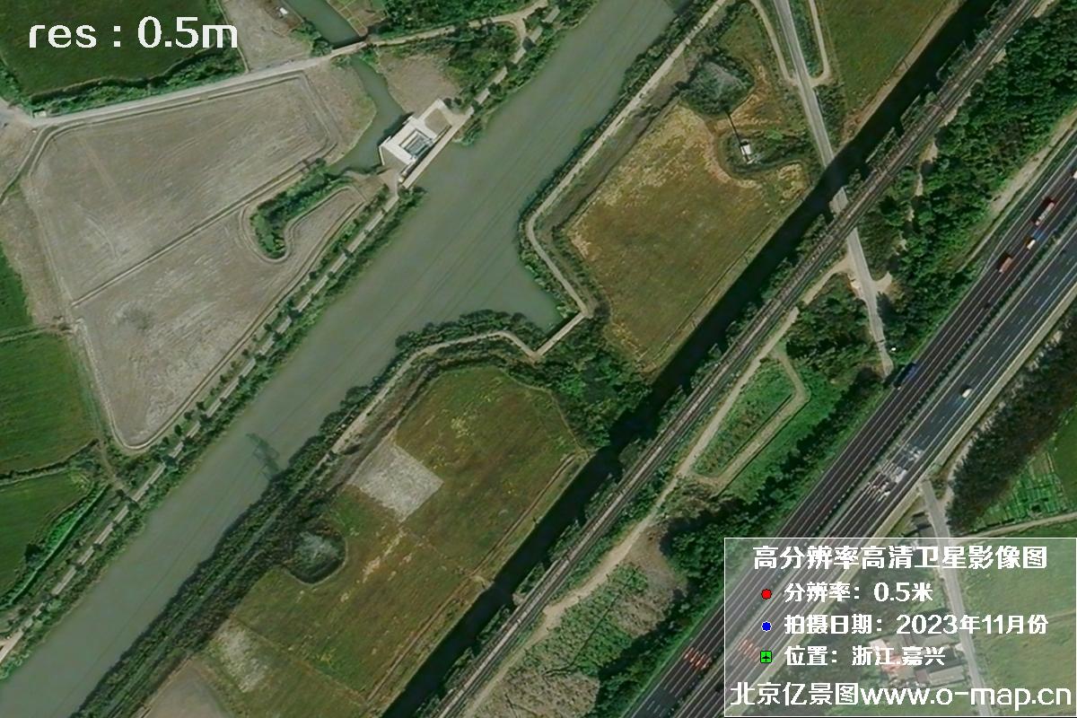 浙江省嘉兴市南湖区2023年11月份高清卫星影像图片