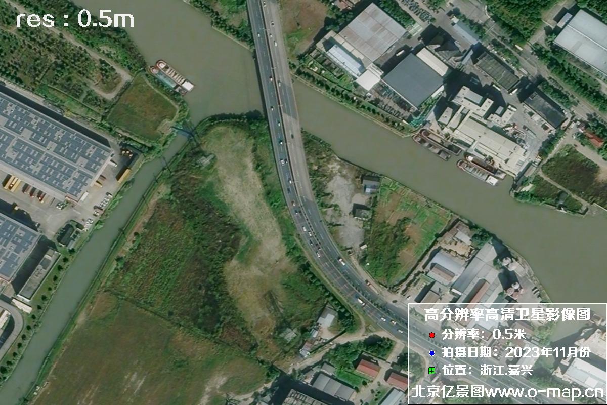 浙江省嘉兴市南湖区2023年11月份高清卫星影像图片