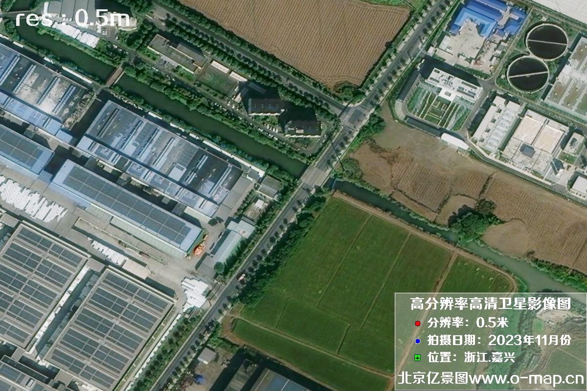 浙江省嘉兴市南湖区2023年11月份高清卫星影像图片
