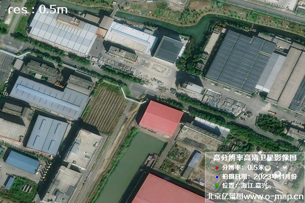 浙江省嘉兴市南湖区2023年11月份高清卫星影像图片