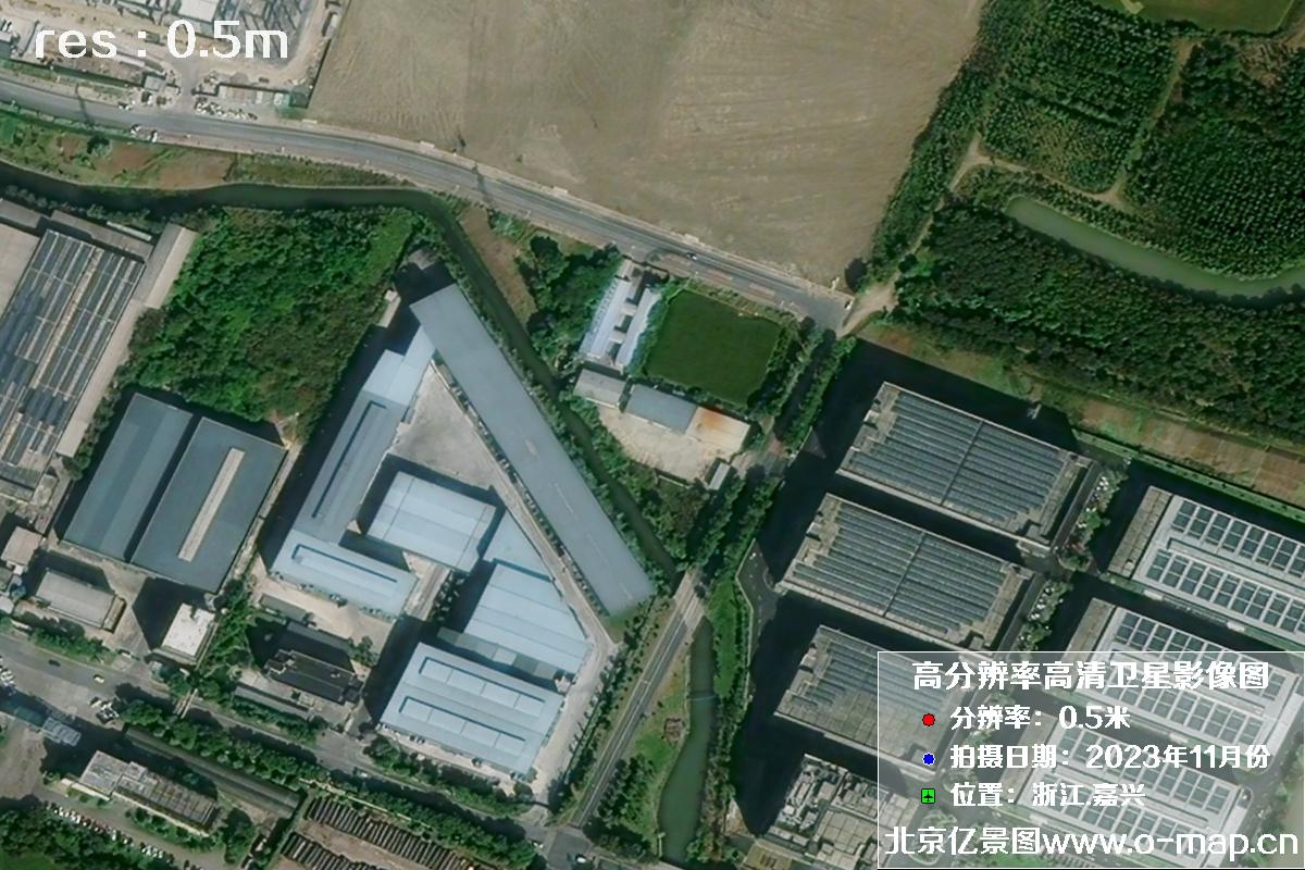 浙江省嘉兴市南湖区2023年11月份高清卫星影像图片