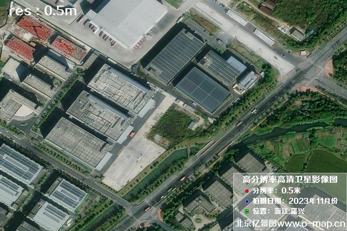 浙江省嘉兴市南湖区2023年11月份高清卫星影像图片