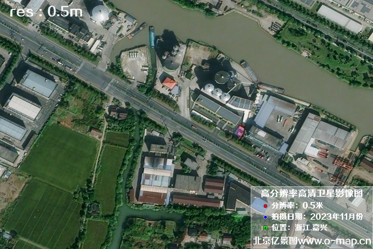 浙江省嘉兴市南湖区2023年11月份高清卫星影像图片